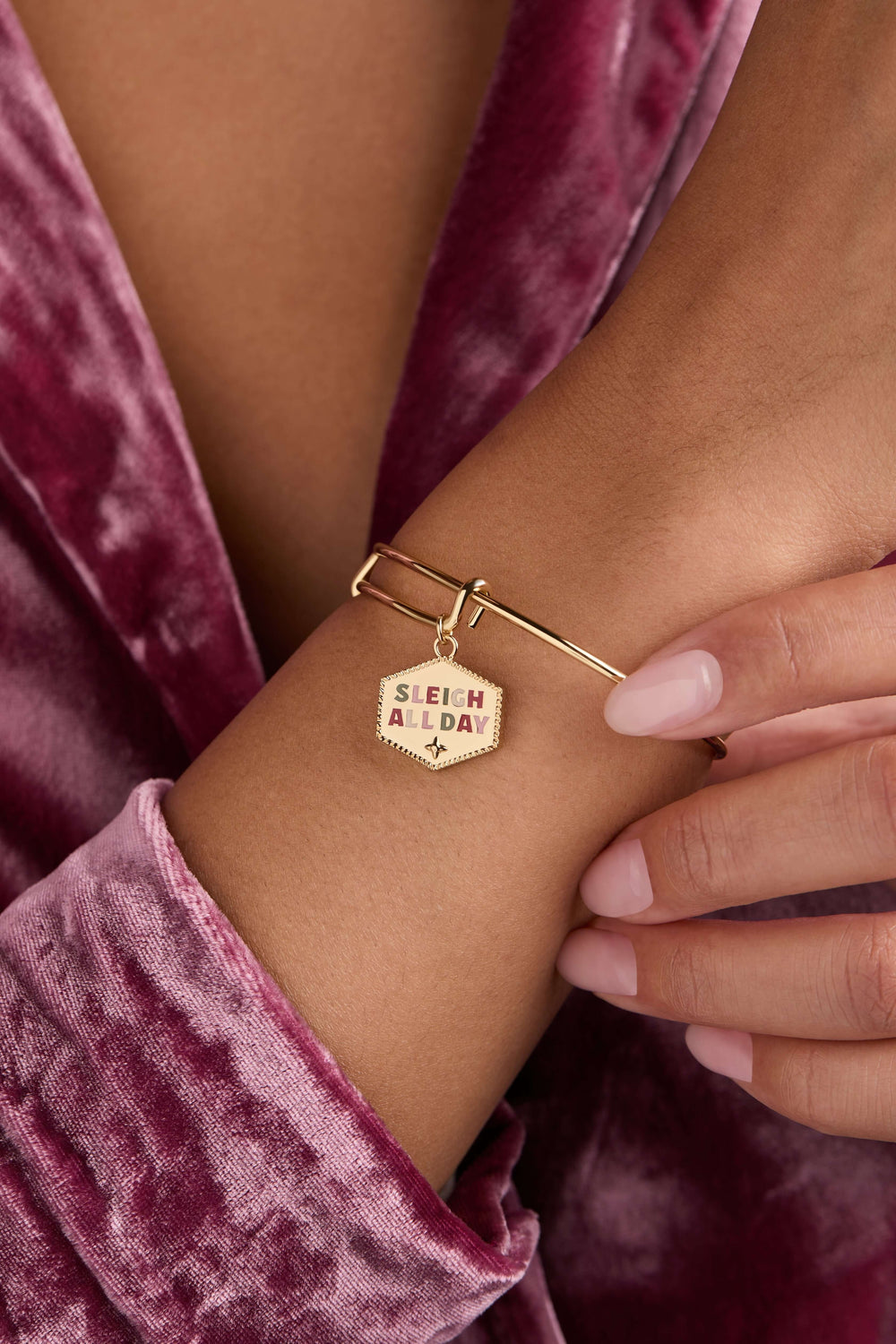 ‘Sleigh All Day’ Charm Bangle, Bracelets, $ 28.00, A Moment Of Now™