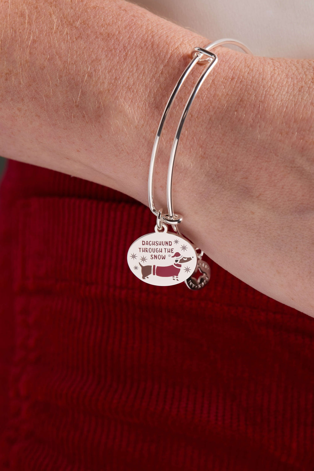 'Dachshund Through The Snow' Dog Charm Bangle, Bracelets, $ 28.00, A Moment Of Now™