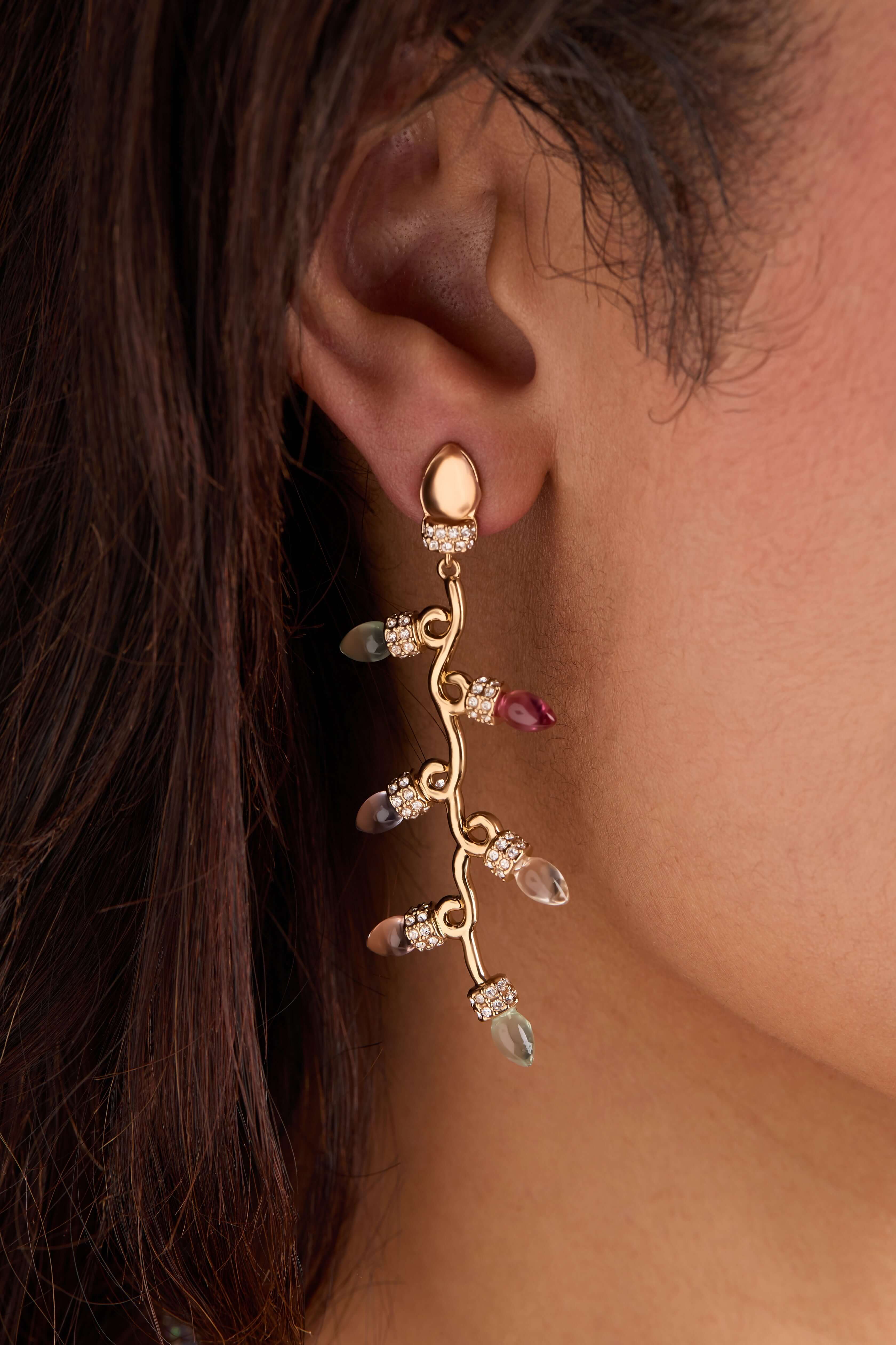 Christmas Muted Light Bulb Earrings, Earrings, $ 38.00, A Moment Of Now™