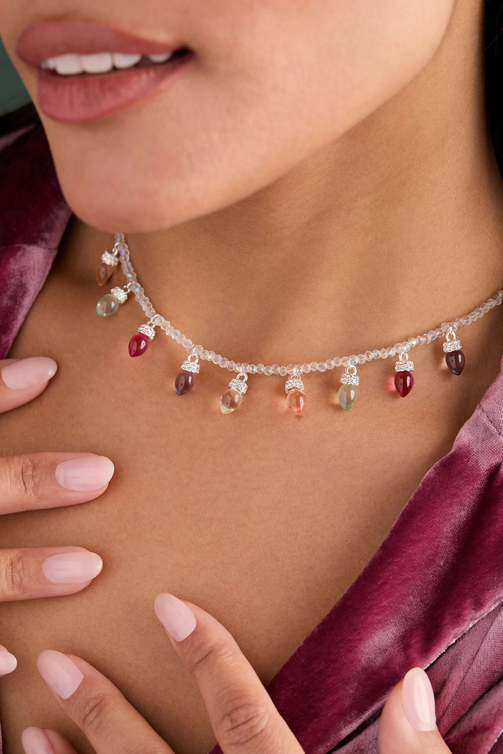 Christmas Muted Light Bulb Necklace, Necklaces, $ 48.00, A Moment Of Now™