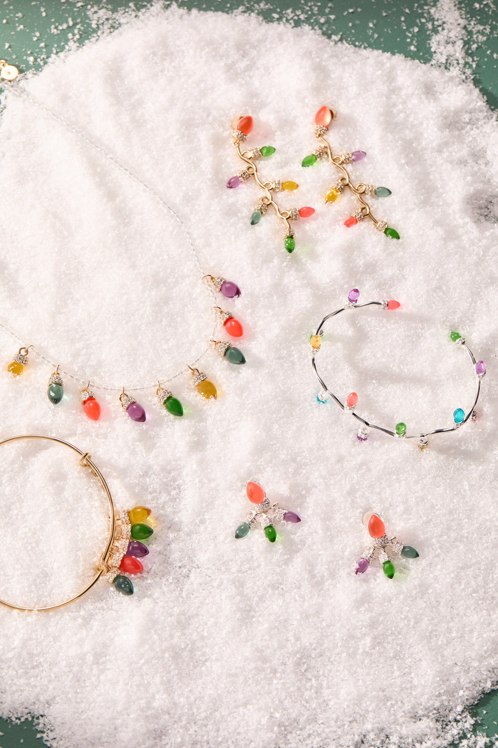 Christmas Light Bulb Charm Bangle, Bracelets, $ 44.00, A Moment Of Now™