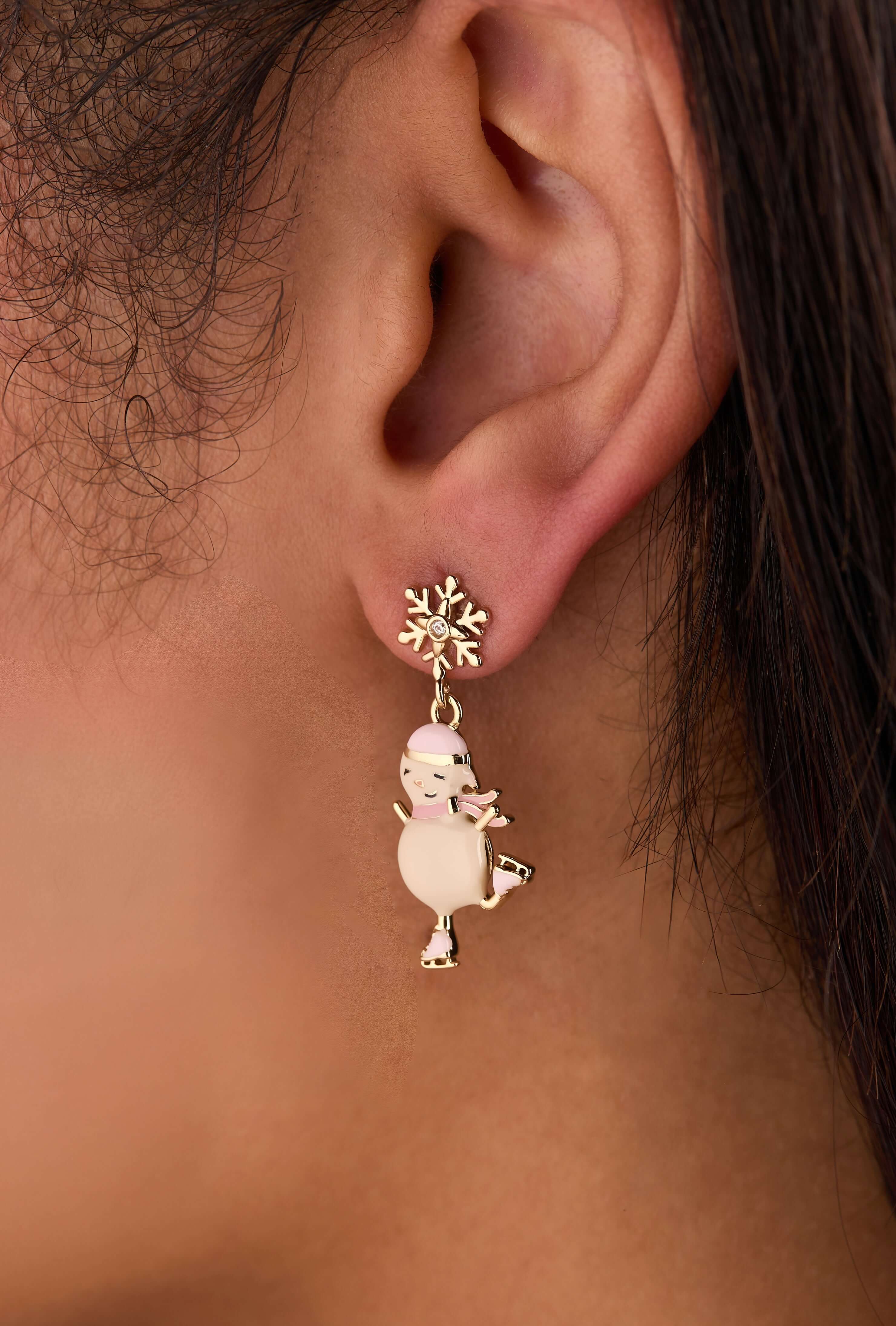 Winter Wonderland Snowman Drop Earrings, Earrings, $ 34.00, A Moment Of Now™