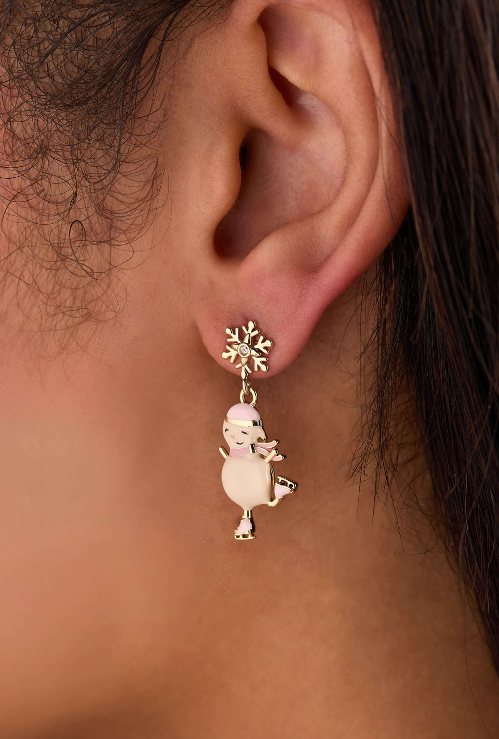 Winter Wonderland Snowman Drop Earrings, Earrings, $ 34.00, A Moment Of Now™
