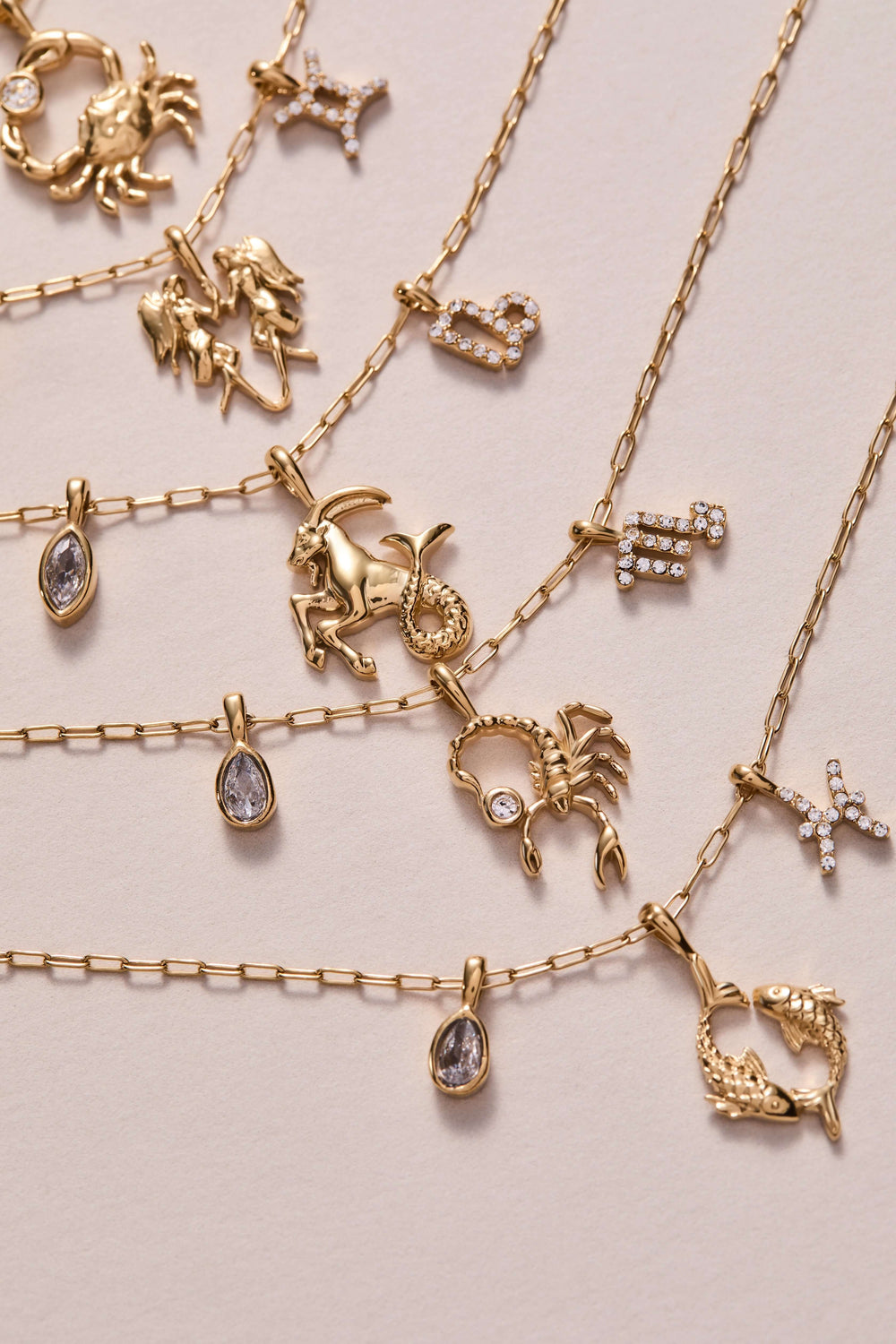 Scorpio Zodiac Charm Cluster Necklace, Necklaces, $ 54.00, A Moment Of Now™