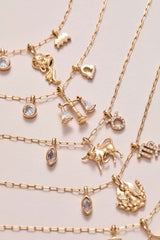 Taurus Zodiac Charm Cluster Necklace, Necklaces, $ 54.00, A Moment Of Now™