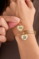 'I Love My Cat' Bangle & Pet Collar Charm Set of 2, Bracelets, $ 44.00, A Moment Of Now™
