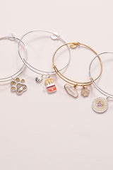 Cat & Sardine Tin Duo Charm Bangle, Bracelets, $ 16.90, A Moment Of Now™