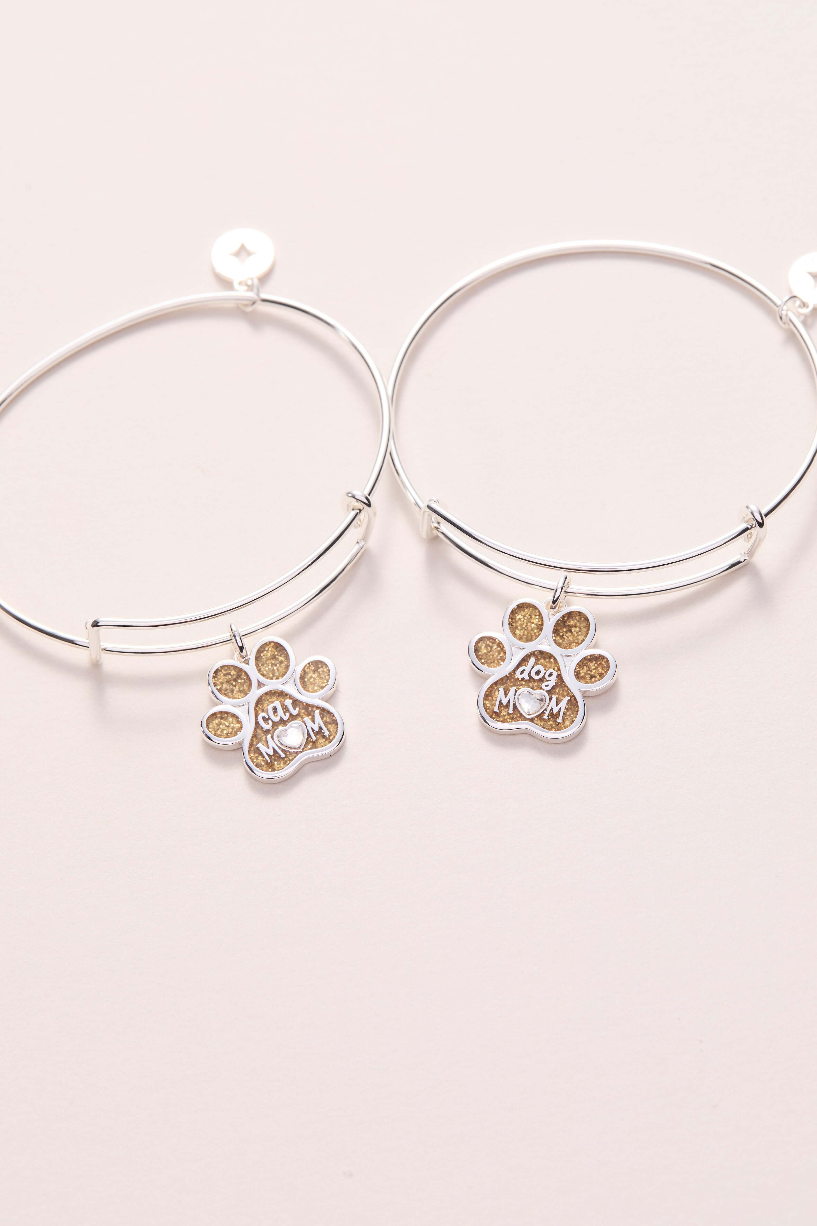Dog Mom Charm Bangle, Bracelets, $ 28.00, A Moment Of Now™