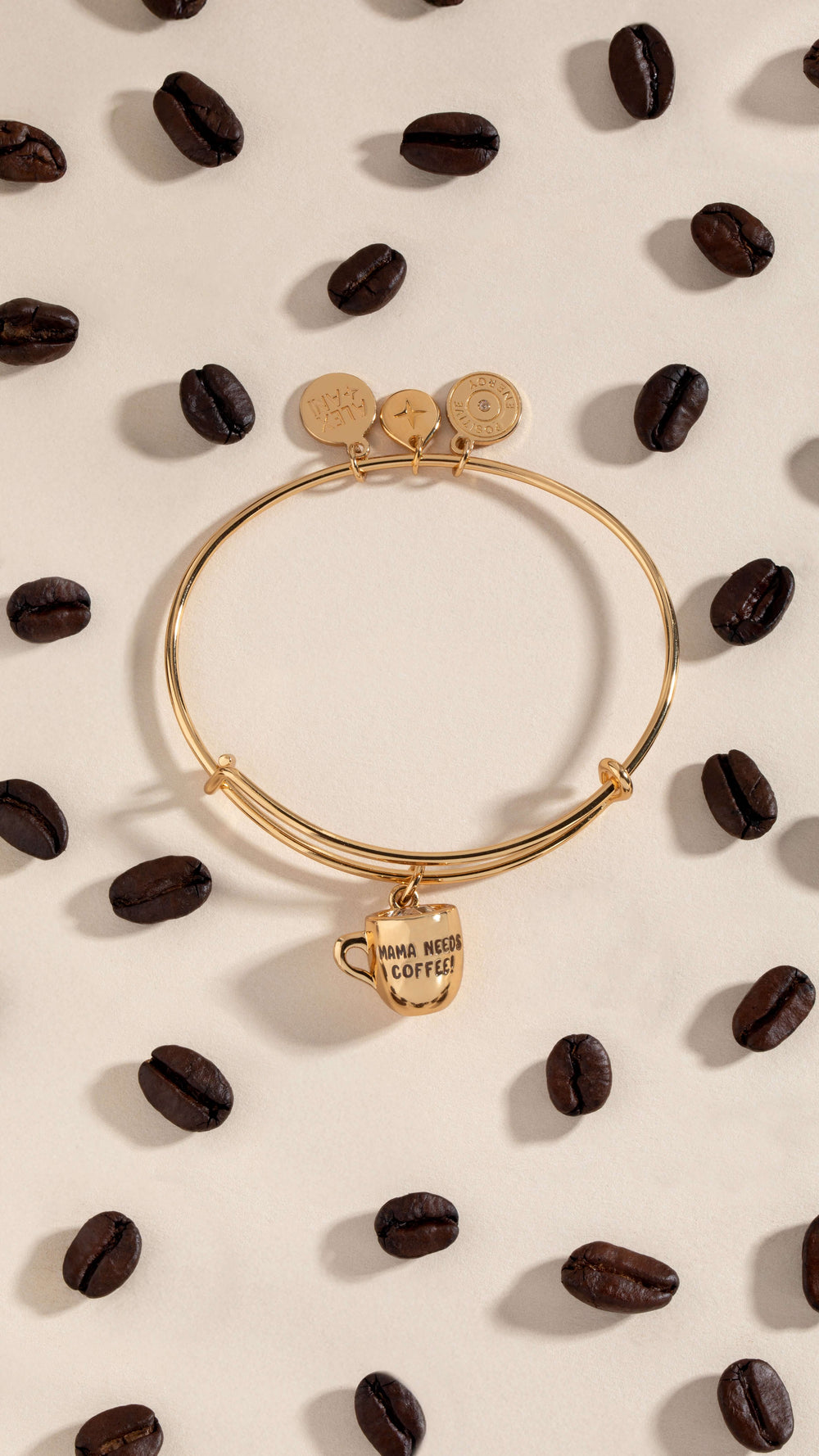 'Mama Needs Coffee' Mug Charm Bangle, Bracelets, $ 34.00, A Moment Of Now™