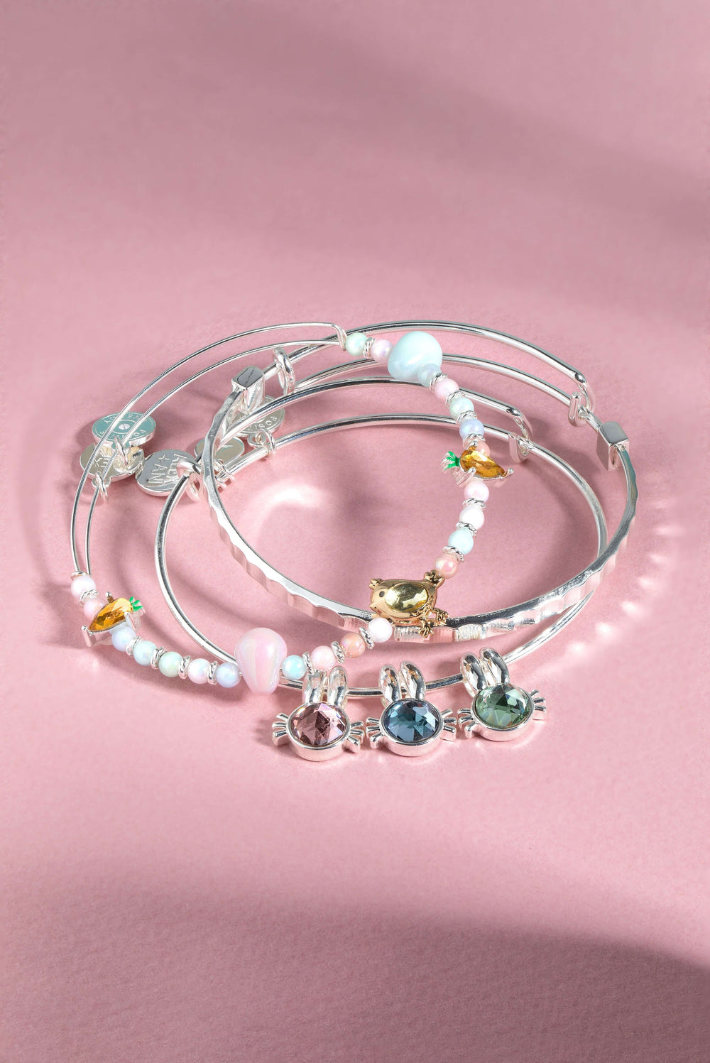 Crystal Bunny Bangles Set of 3, Bracelets, $ 74.00, A Moment Of Now™