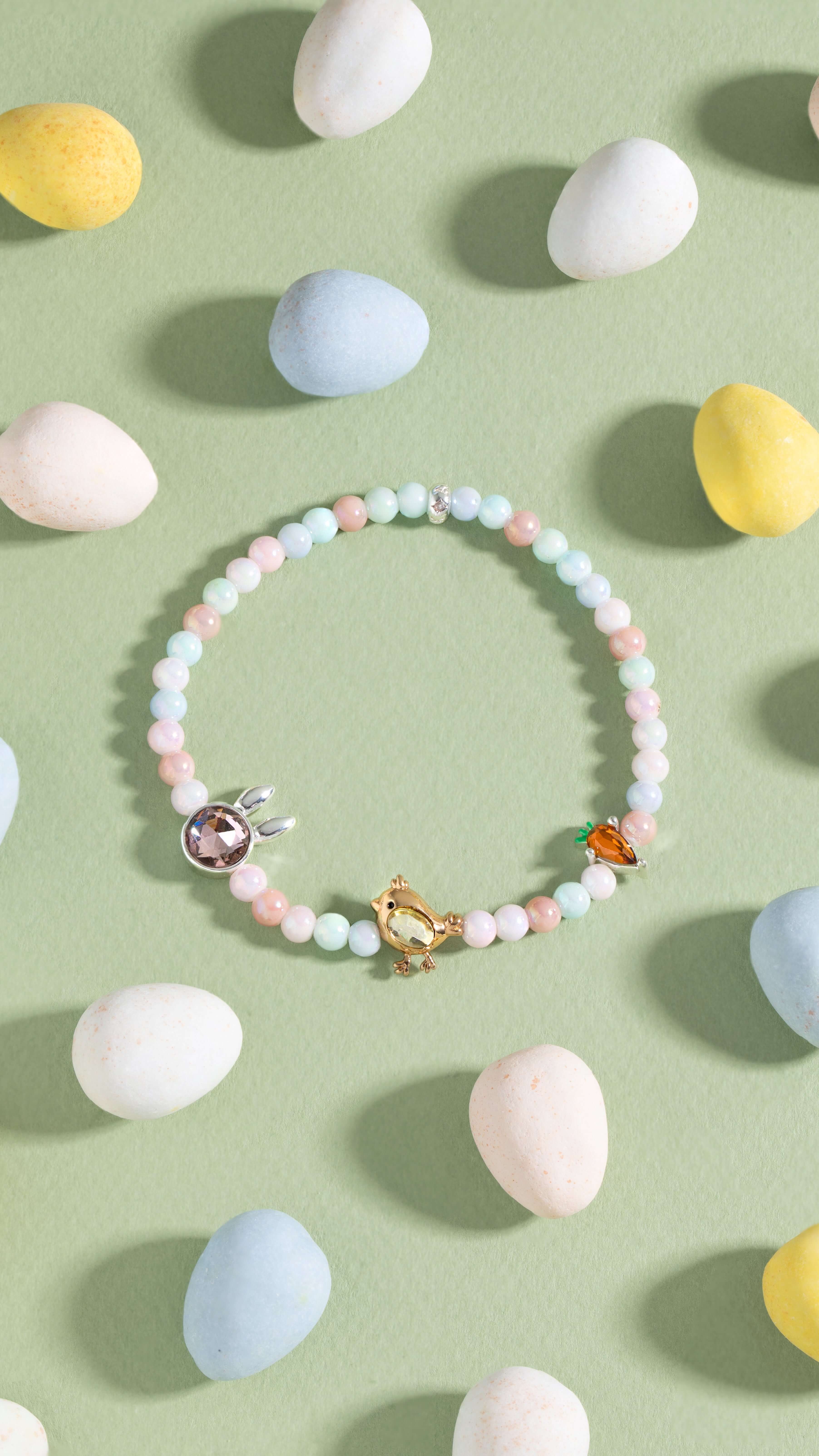 Crystal Bunny Stretch Bracelet, Bracelets, $ 38.00, A Moment Of Now™
