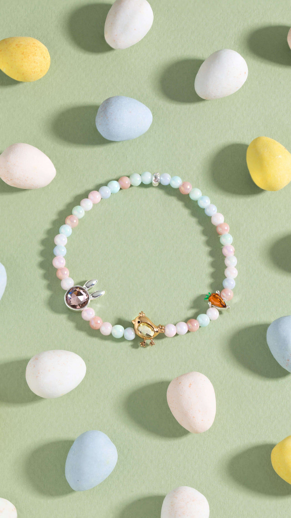 Crystal Bunny Stretch Bracelet, Bracelets, $ 38.00, A Moment Of Now™