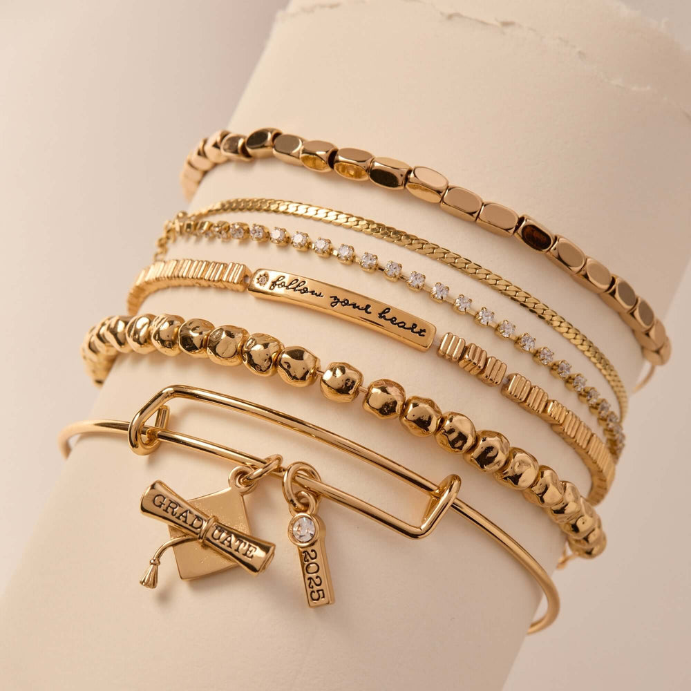 Follow Your Heart Stretch Bracelet, Bracelets, $ 34.00, A Moment Of Now™