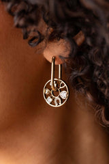 Love and Luck Wheel Hoop Earrings, Earrings, $ 38.00, A Moment Of Now™