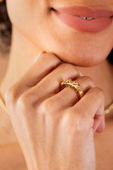 Love and Luck Open Domed Ring, Rings, $ 28.00, A Moment Of Now™