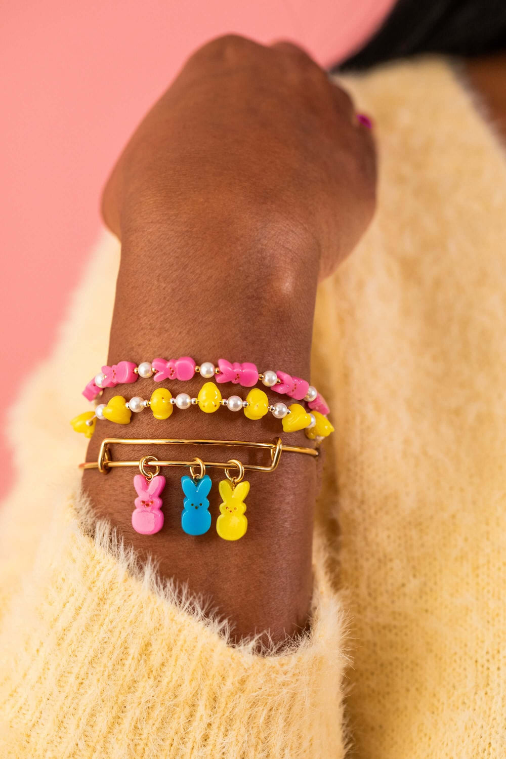 PEEPS® Bunny Beaded Bangle, Bracelets, $ 38.00, A Moment Of Now™