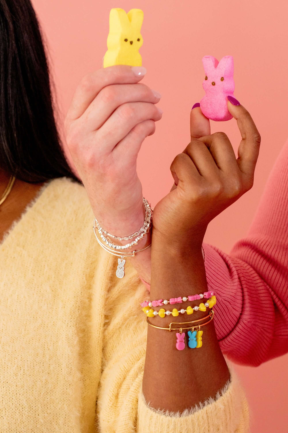 PEEPS® Bunny Multi-Charm Bangle, Bracelets, $ 38.00, A Moment Of Now™