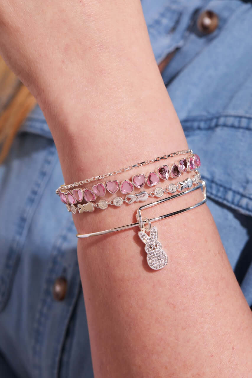 PEEPS® Crystal Bunny Bangle, Bracelets, $ 34.00, A Moment Of Now™