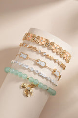 PEEPS® Pearlized Bunny Charm Bracelet, Bracelets, $ 48.00, A Moment Of Now™