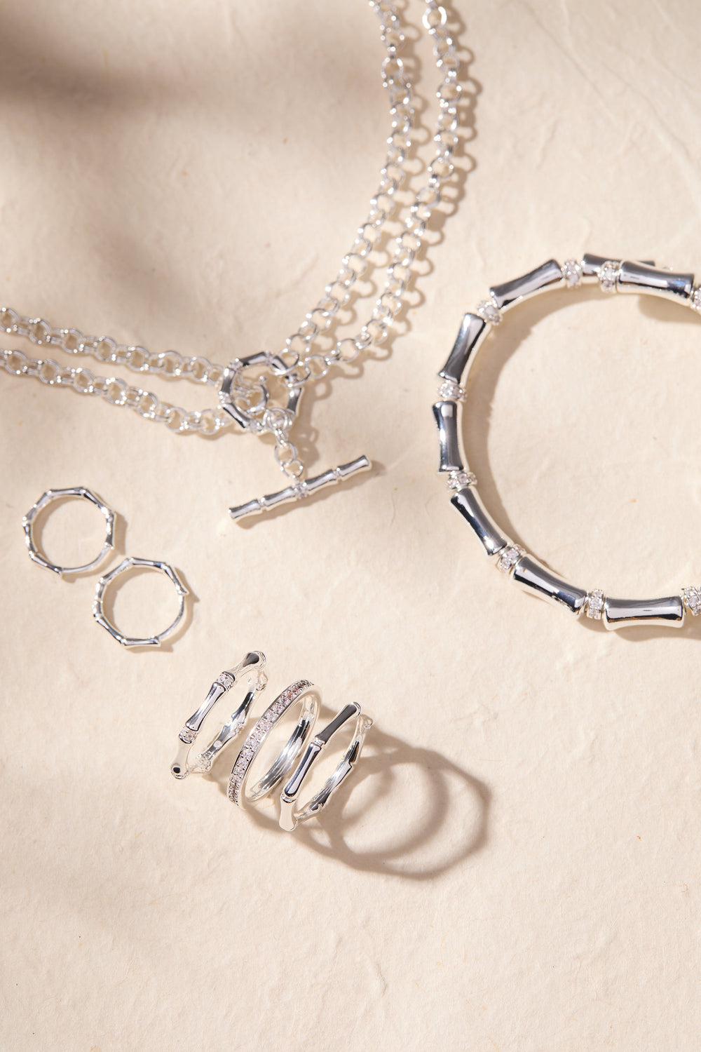 Bamboo Trio Ring Set, Rings, $ 44.00, A Moment Of Now™