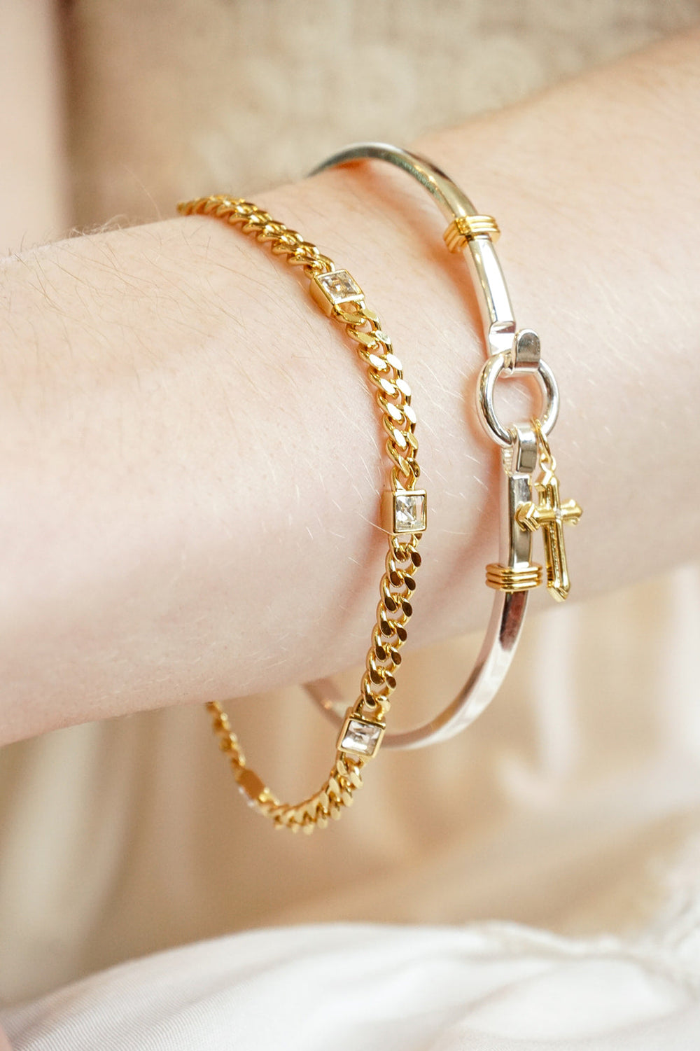 Cross Clip Bangle, Bracelets, $ 34.00, A Moment Of Now™