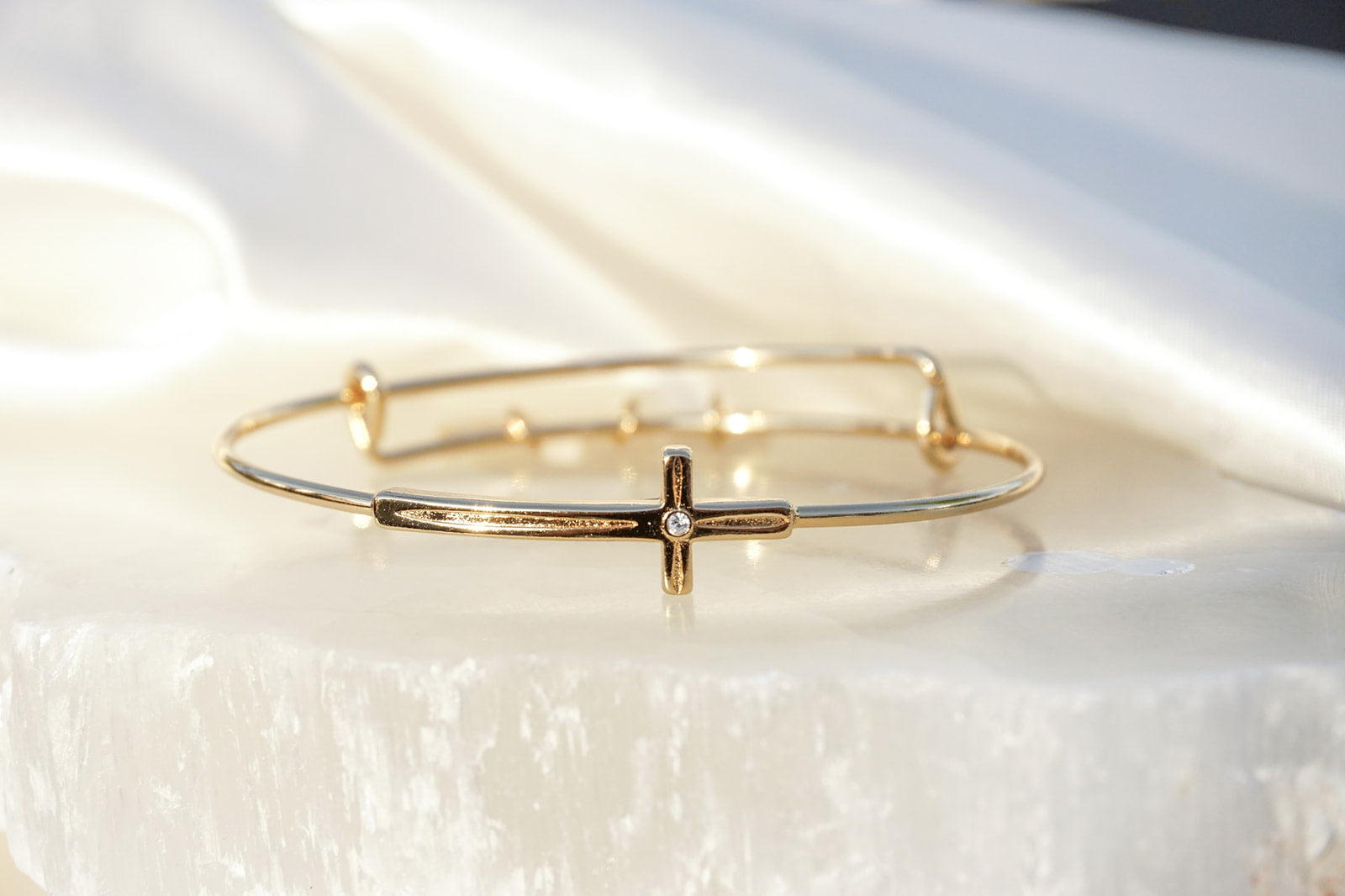 Cross Inline Bangle, Bracelets, $ 34.00, A Moment Of Now™