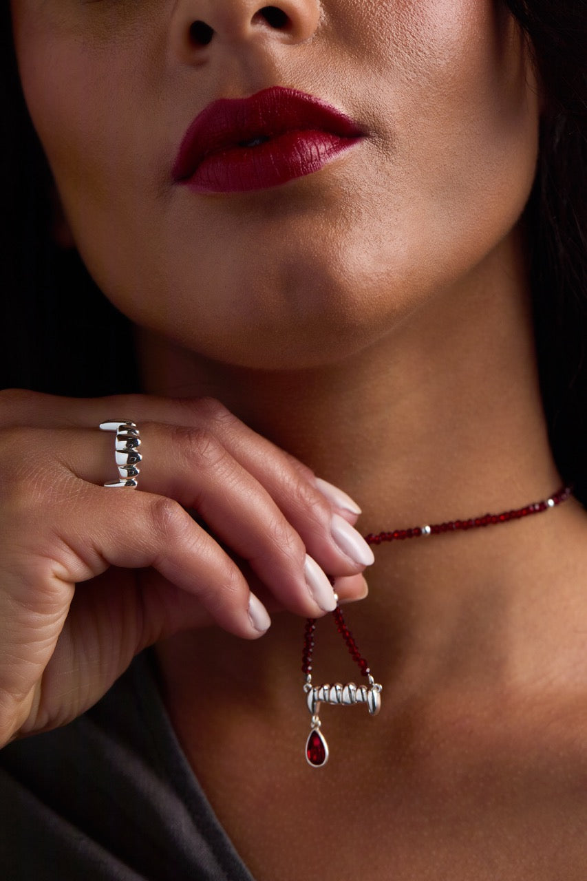 Vampire Teeth Fangs Pendant, Necklaces, $ 48.00, A Moment Of Now™