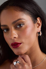 Crystal Bat Hoop Earrings, Earrings, $ 38.00, A Moment Of Now™