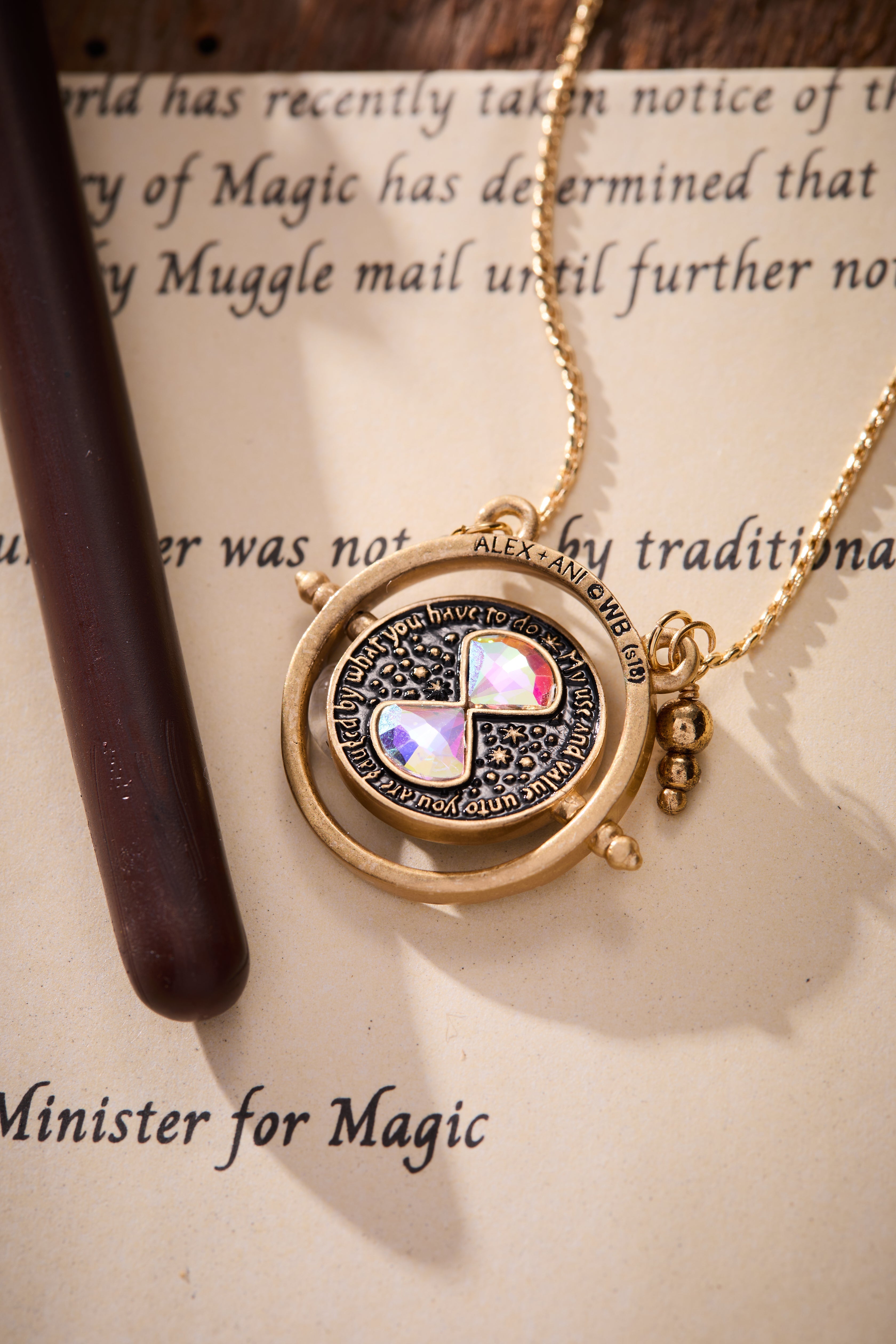 Harry Potter™ Time Turner Spinner Necklace, Necklaces, $ 58.00, A Moment Of Now™
