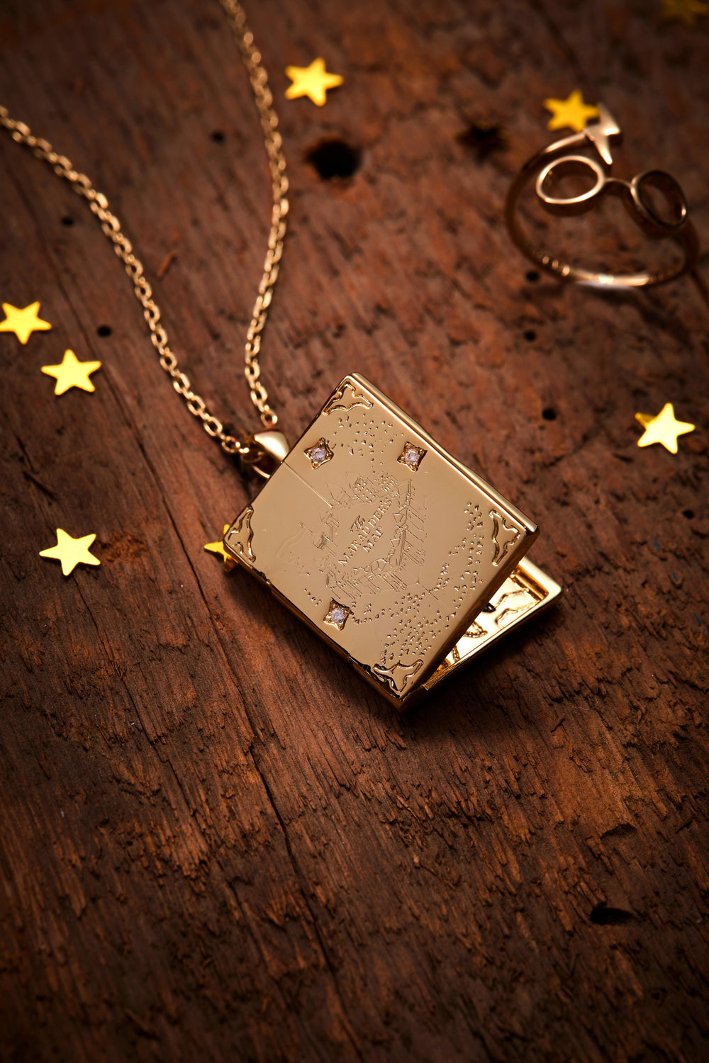 Harry Potter™ Mischief Managed Locket Necklace, Necklaces, $ 48.00, A Moment Of Now™
