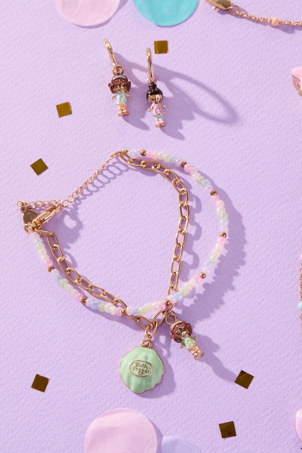 Polly Pocket™ 2 Row Charm Bracelet, Bracelets, $ 54.00, A Moment Of Now™