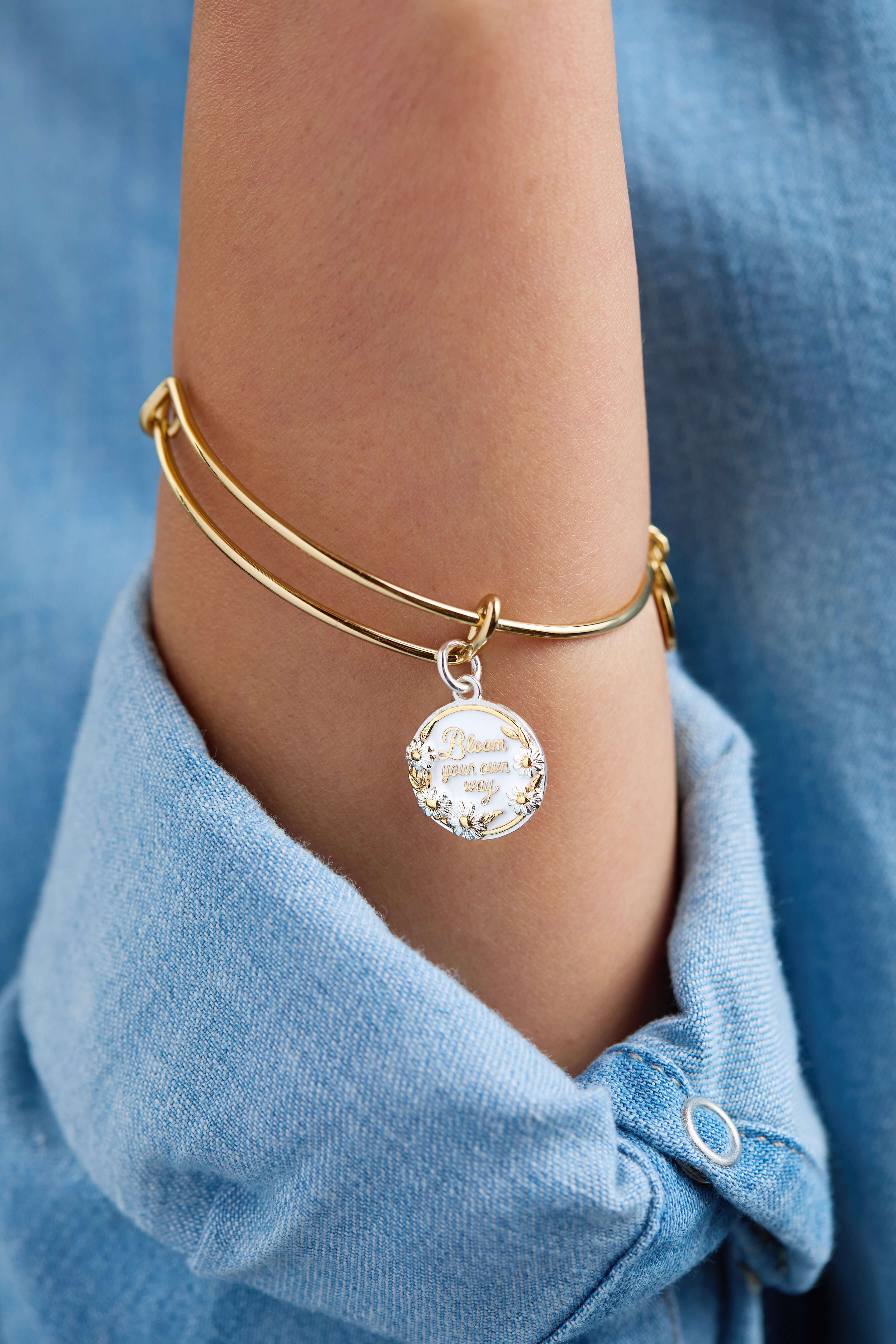 Bloom Your Own Way Bangle, Bracelets, $ 28.00, A Moment Of Now™