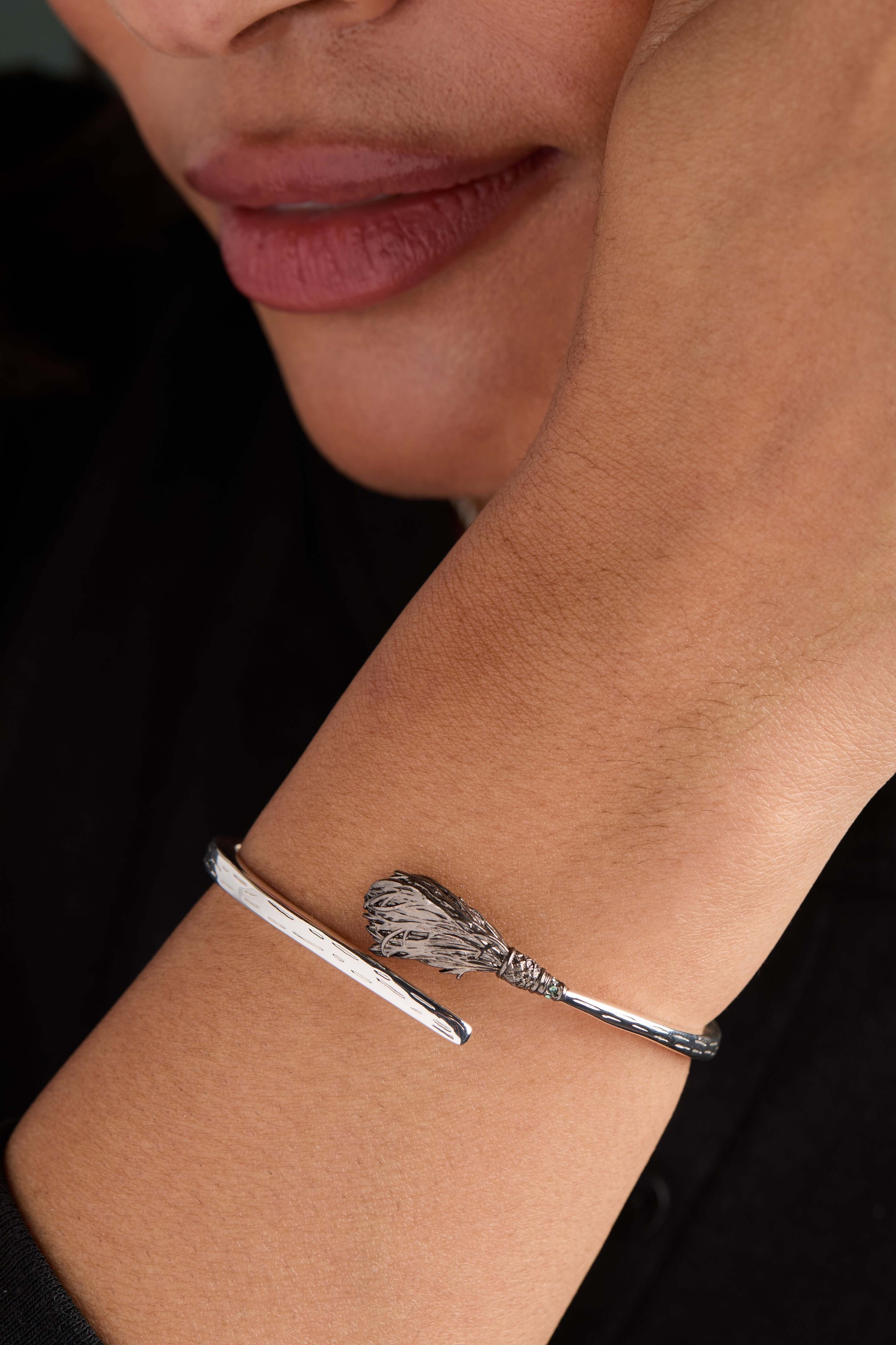 The Wizard of Oz™ Wicked Witch Broom Bypass Cuff, Bracelets, $ 58.00, A Moment Of Now™