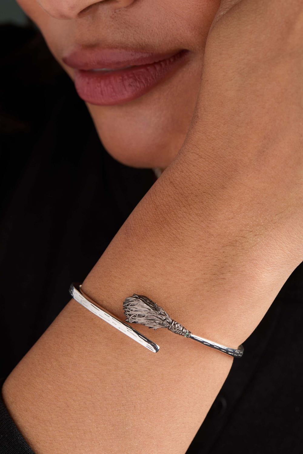 The Wizard of Oz™ Wicked Witch Broom Bypass Cuff, Bracelets, $ 58.00, A Moment Of Now™