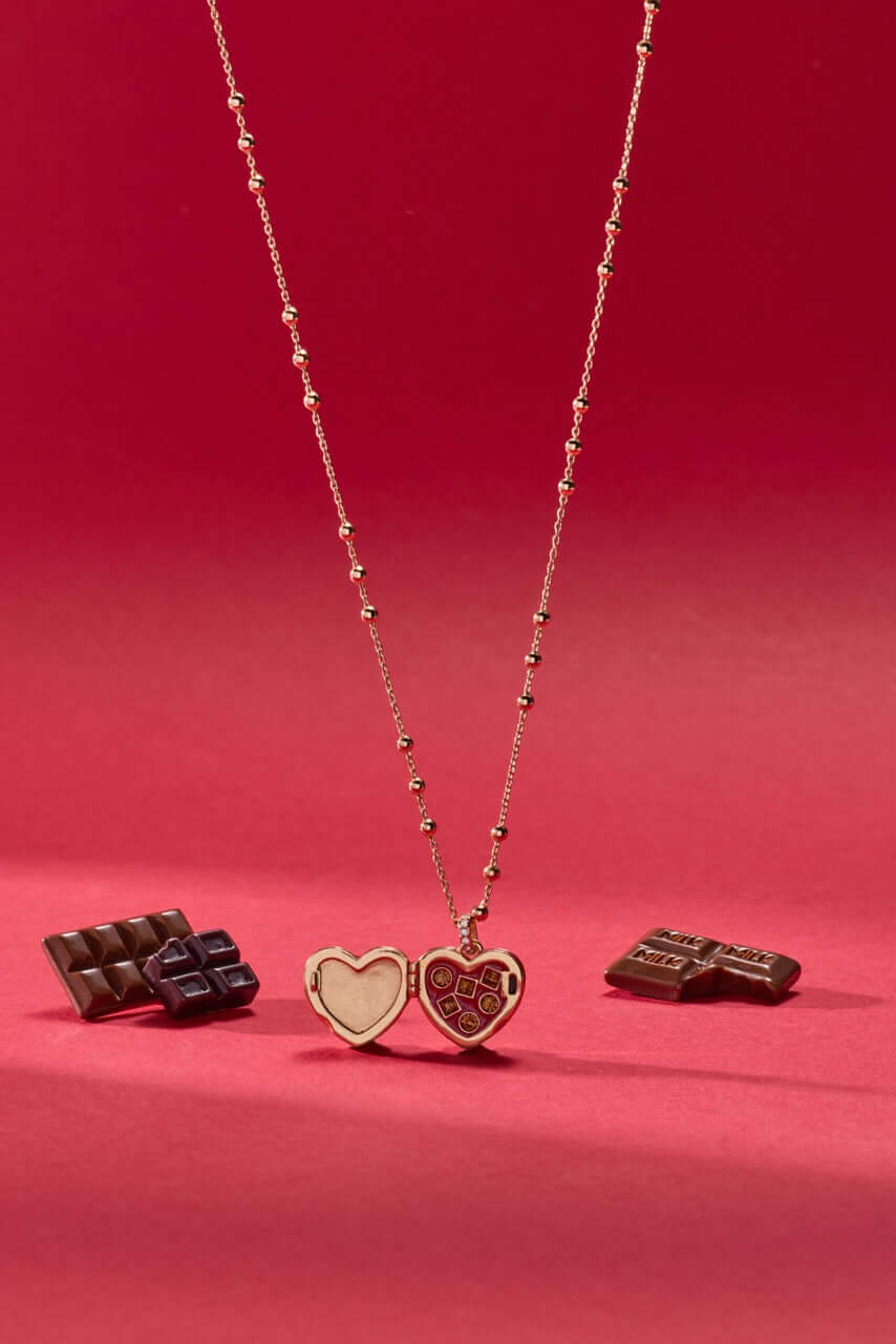 Box of Chocolate Locket Necklace, Necklaces, $ 48.00, A Moment Of Now™