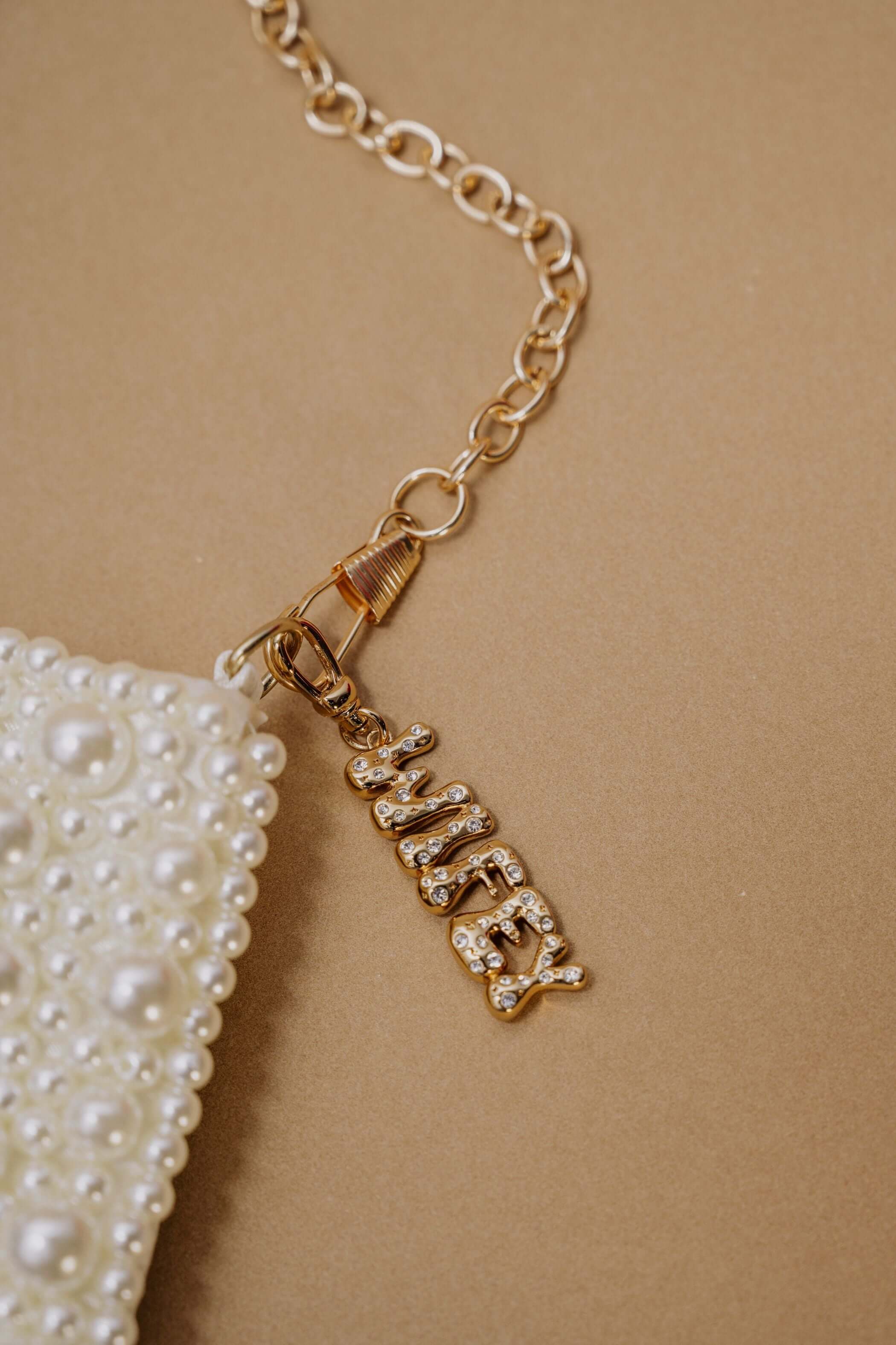 'Wifey' Bubble Crystal Clip Charm