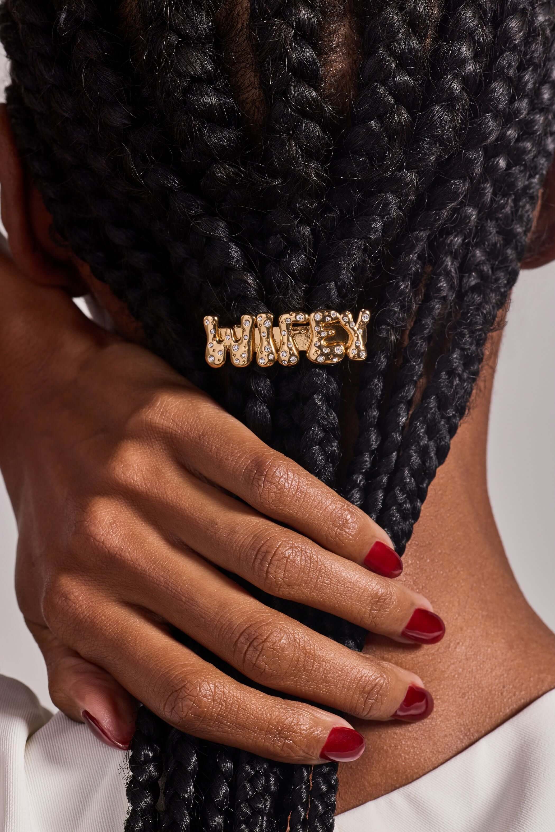 'Wifey' Bubble Hair Barrette