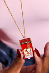 Sweethearts® Box Locket And Heart Charm Necklace