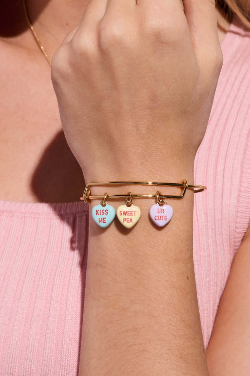 Sweethearts® Multi-Heart Charm Bangle, Bracelets, $ 42.00, A Moment Of Now™
