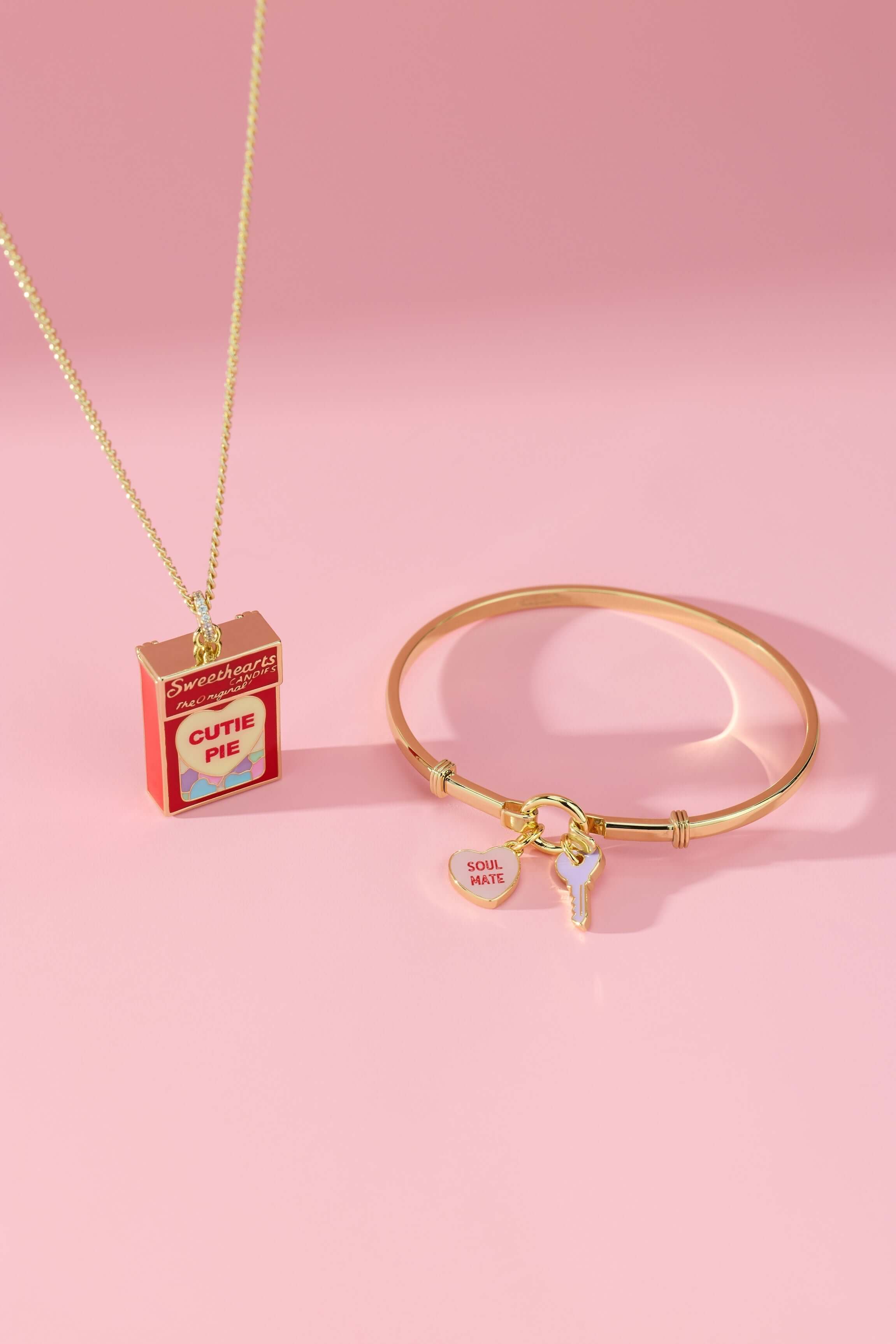 Sweethearts® ‘Soul Mate’ Heart & Key Tension Bangle