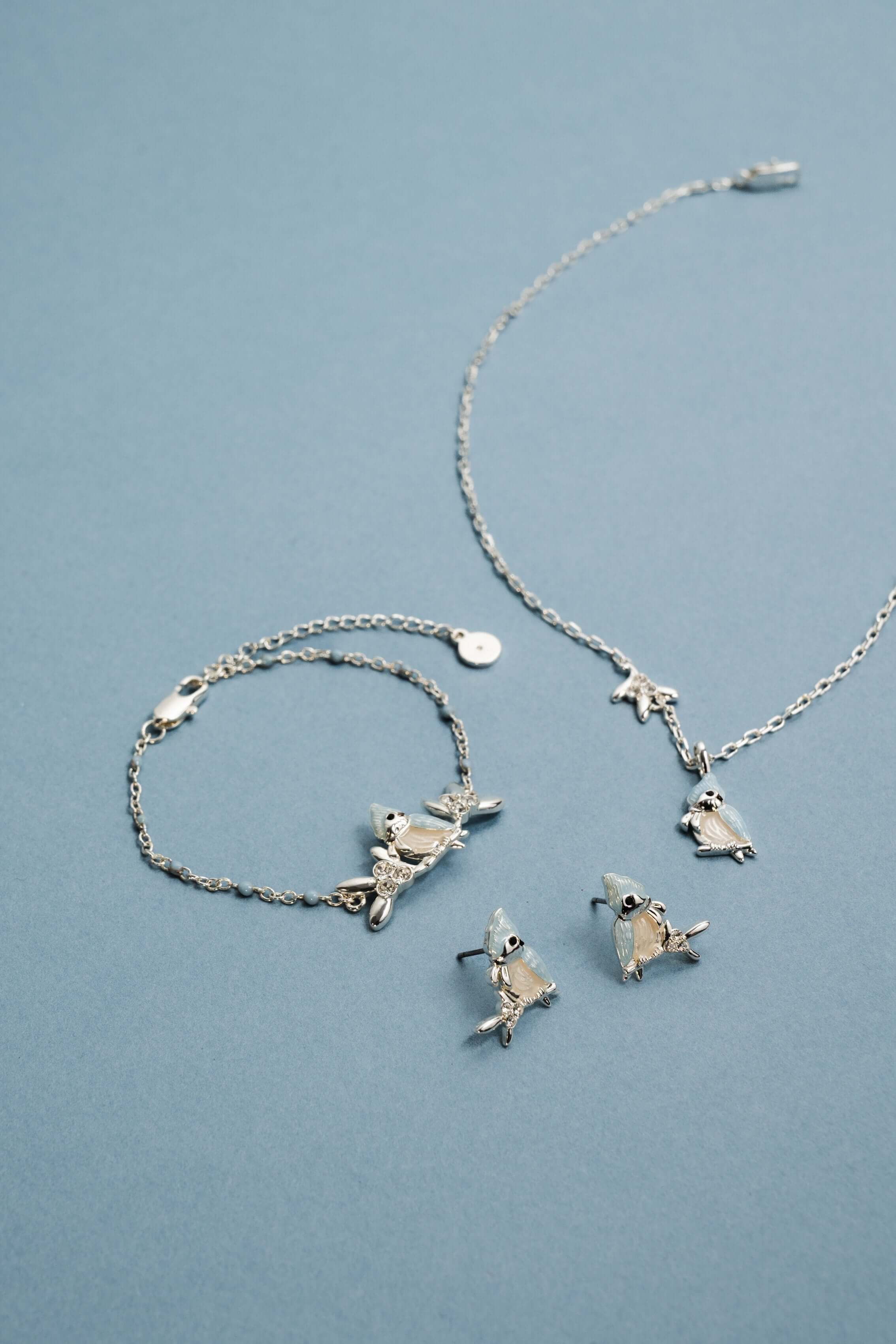 Tufted Titmouse Bird Pendant Necklace