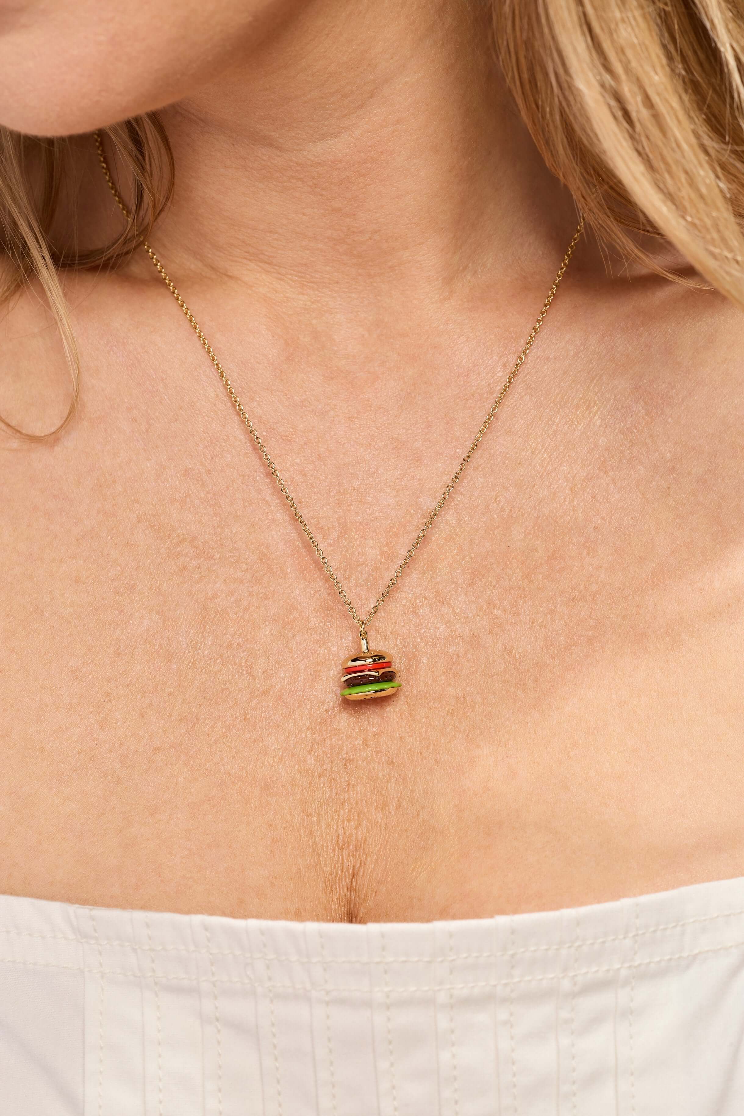 Hot Grill Summer 'Bun In A Million' Hamburger Pendant