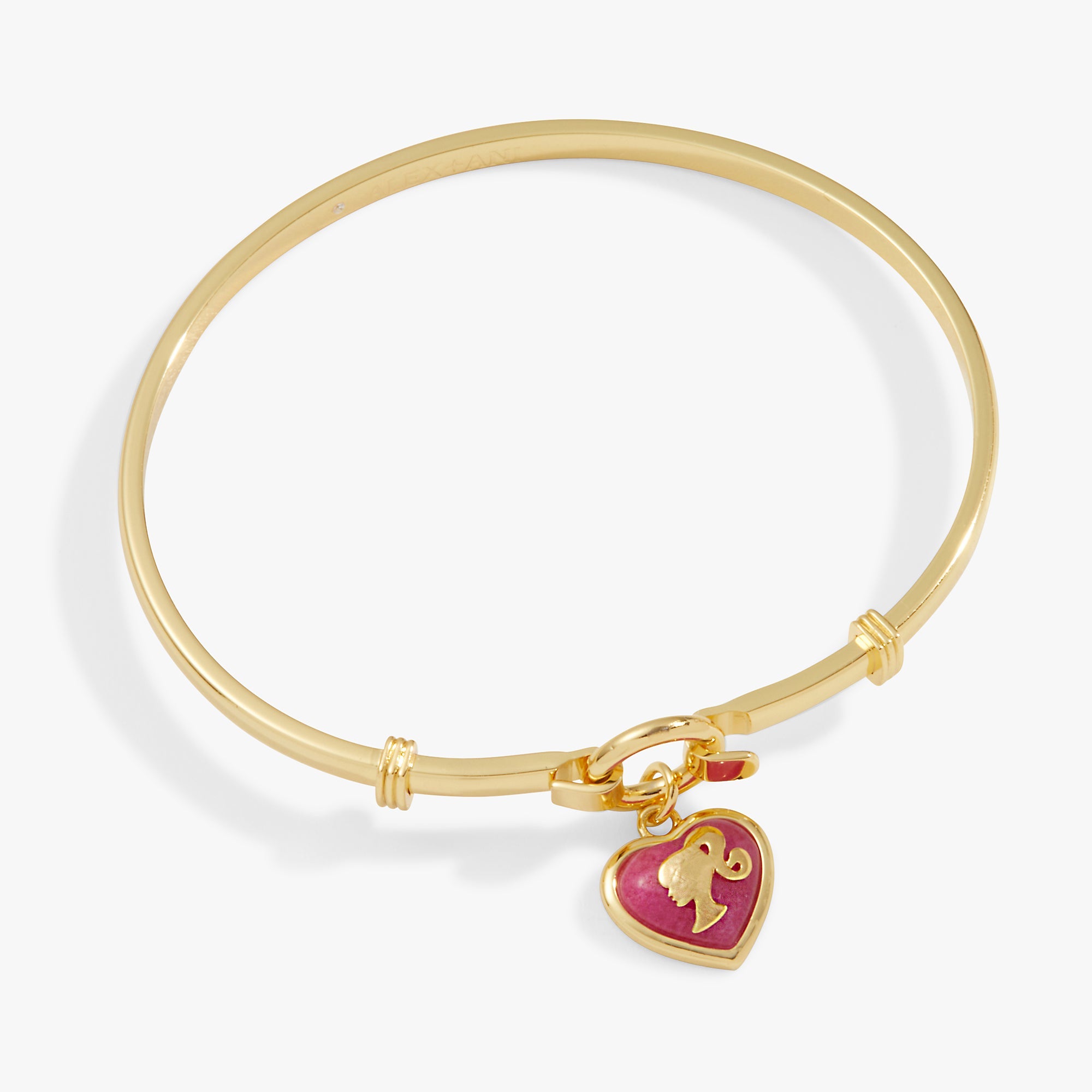 Barbie™ Silhouette Heart Charm Tension Bangle, Bracelets, $ 34.00, A Moment Of Now™