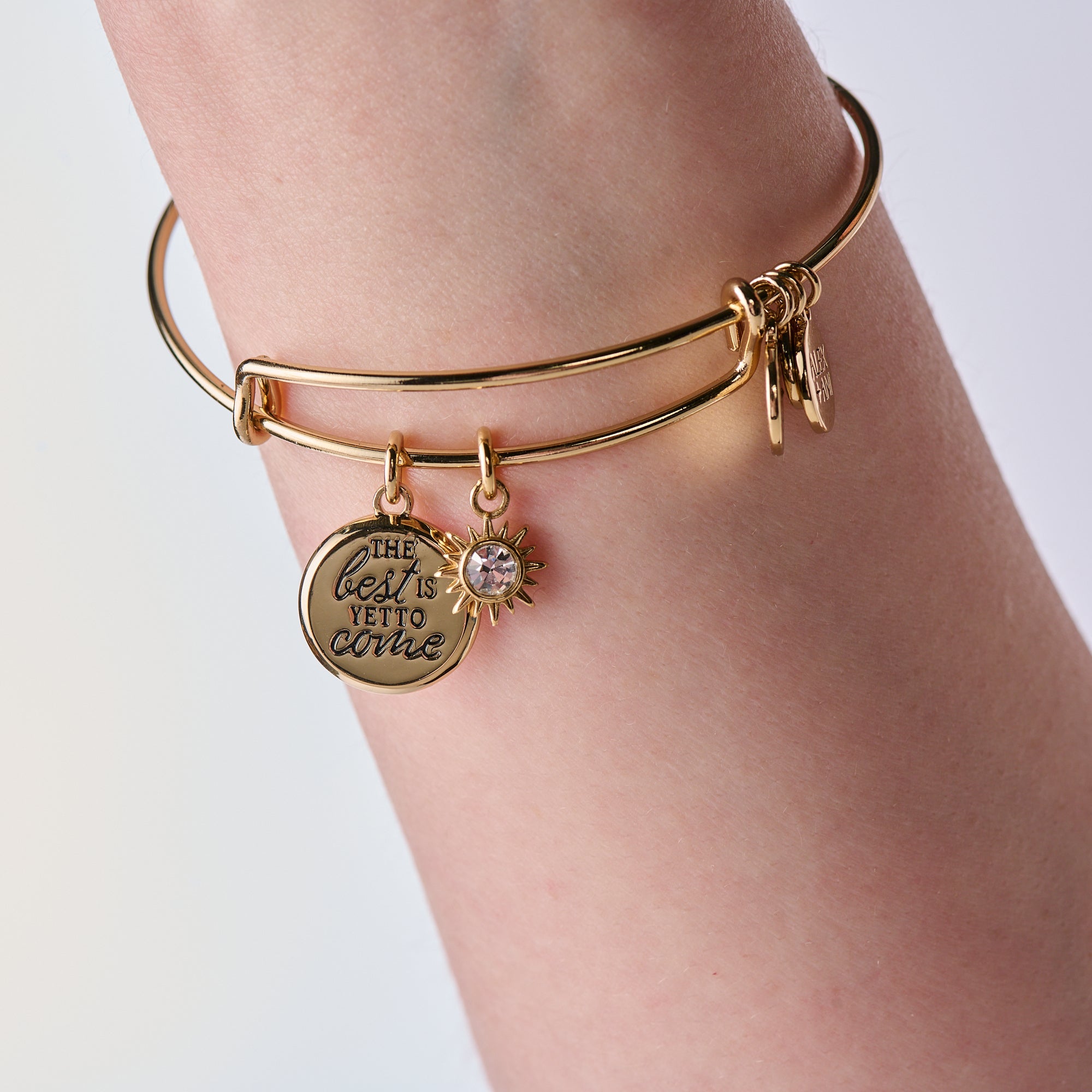 'The Best Is Yet To Come' Duo Charm Bangle, Bracelets, $ 28.00, A Moment Of Now™