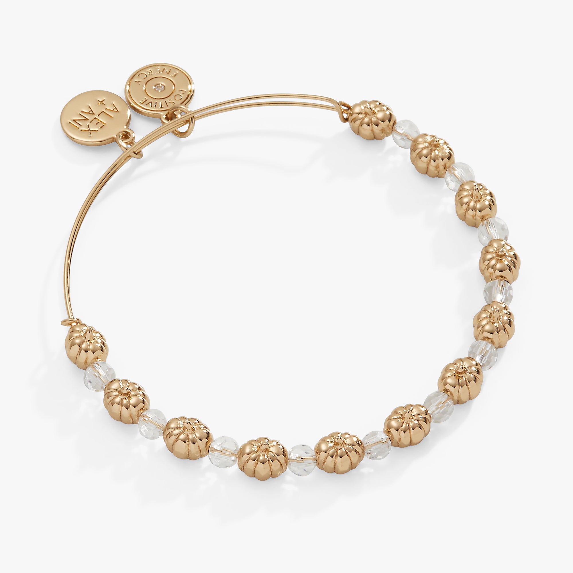 Pumpkin + Crystal Beaded Bangle, Bracelets, $ 40.00, A Moment Of Now™