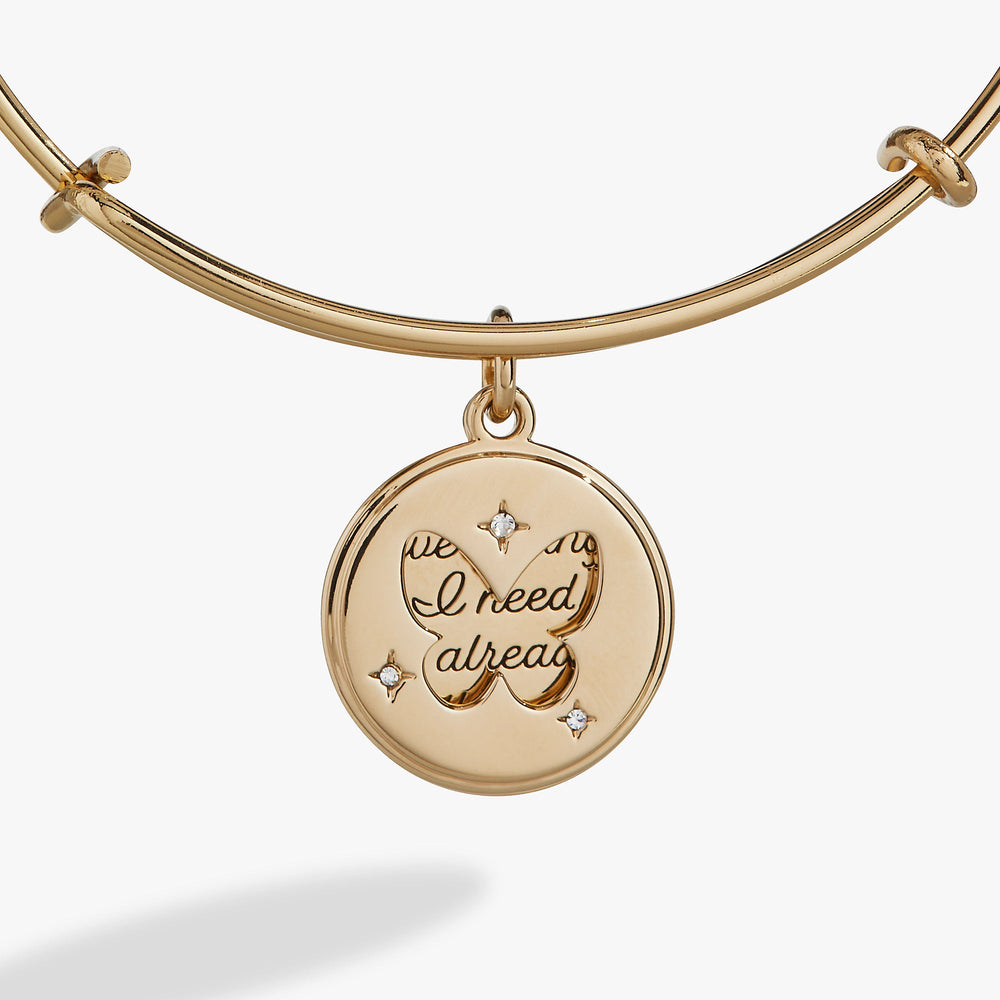 Hidden Message Butterfly Affirmation Bangle, Bracelets, $ 34.00, A Moment Of Now™