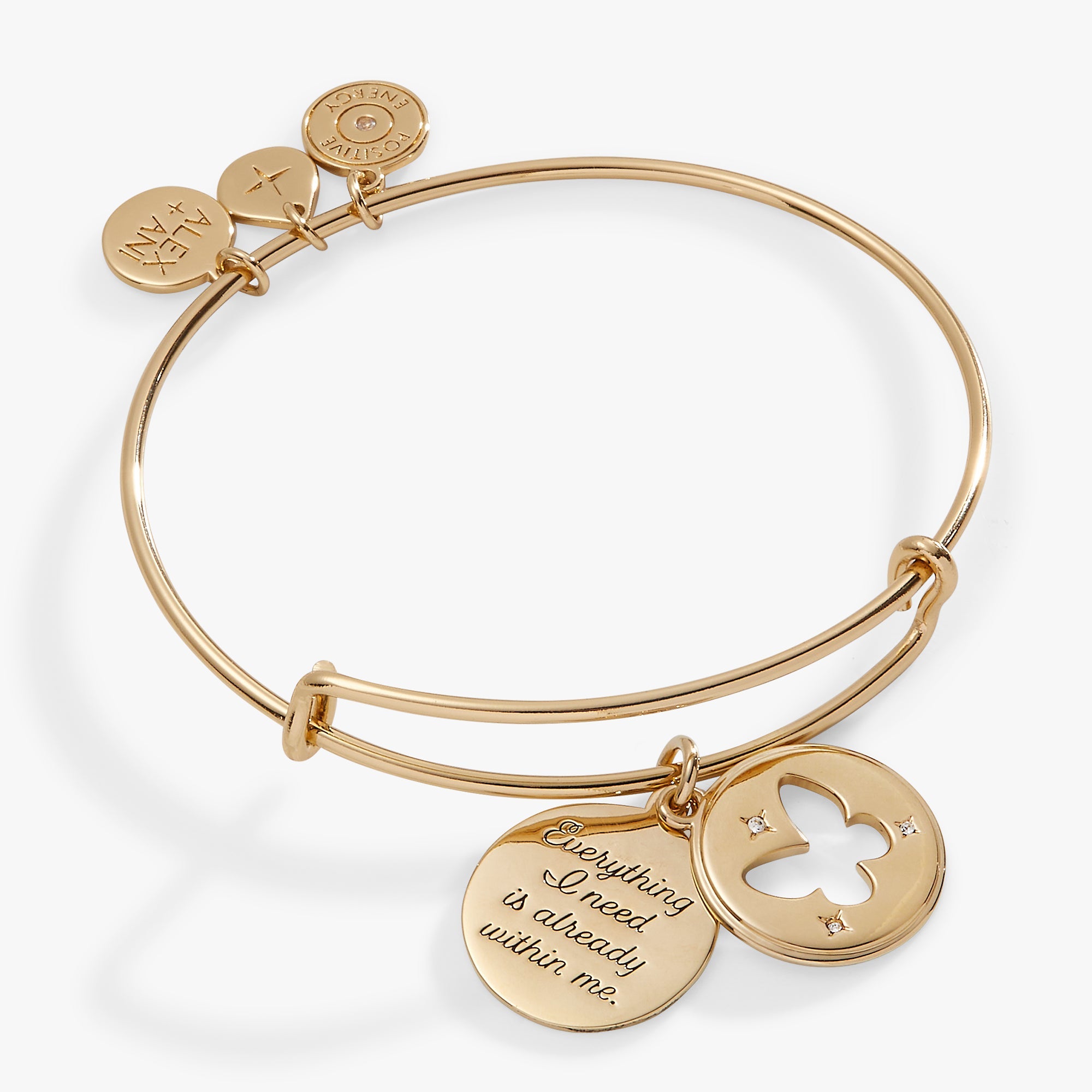 Hidden Message Butterfly Affirmation Bangle, Bracelets, $ 34.00, A Moment Of Now™