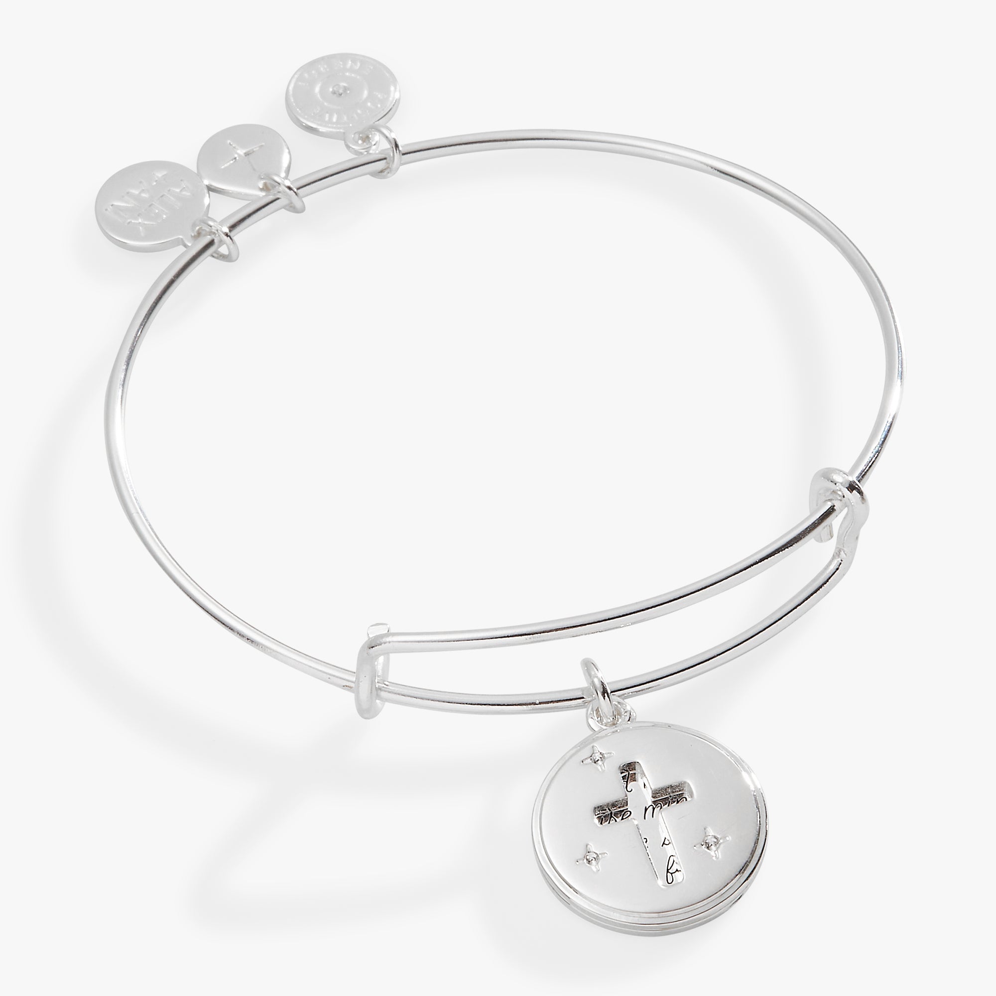 Hidden Message Cross Affirmation Bangle, Bracelets, $ 34.00, A Moment Of Now™