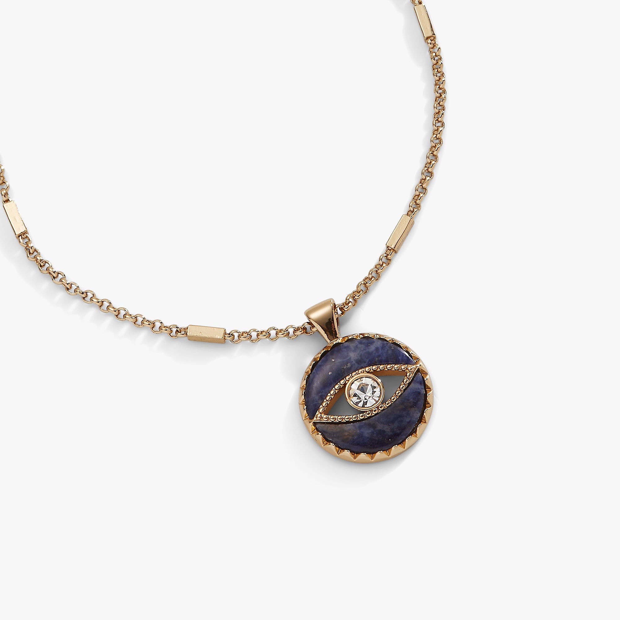 Sodalite Evil Eye Necklace, Necklaces, $ 68.00, A Moment Of Now™