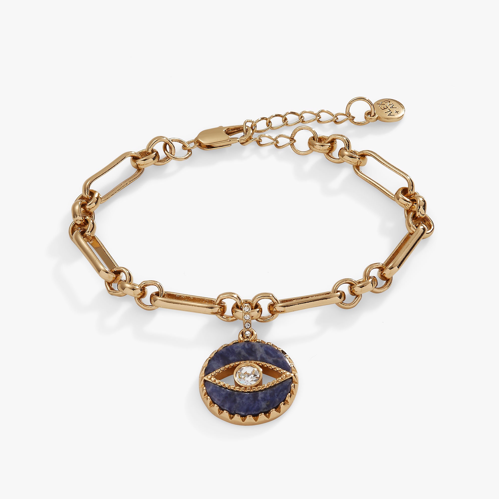 Sodalite Evil Eye Chain Bracelet, Bracelets, $ 48.00, A Moment Of Now™
